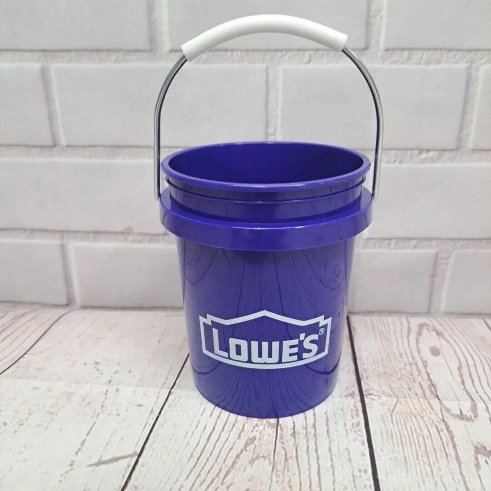 NWT Lowe's Mini Bucket, Minature Paint Pail, 0.5-Quart BPA-Free, 4in Tall 💝
